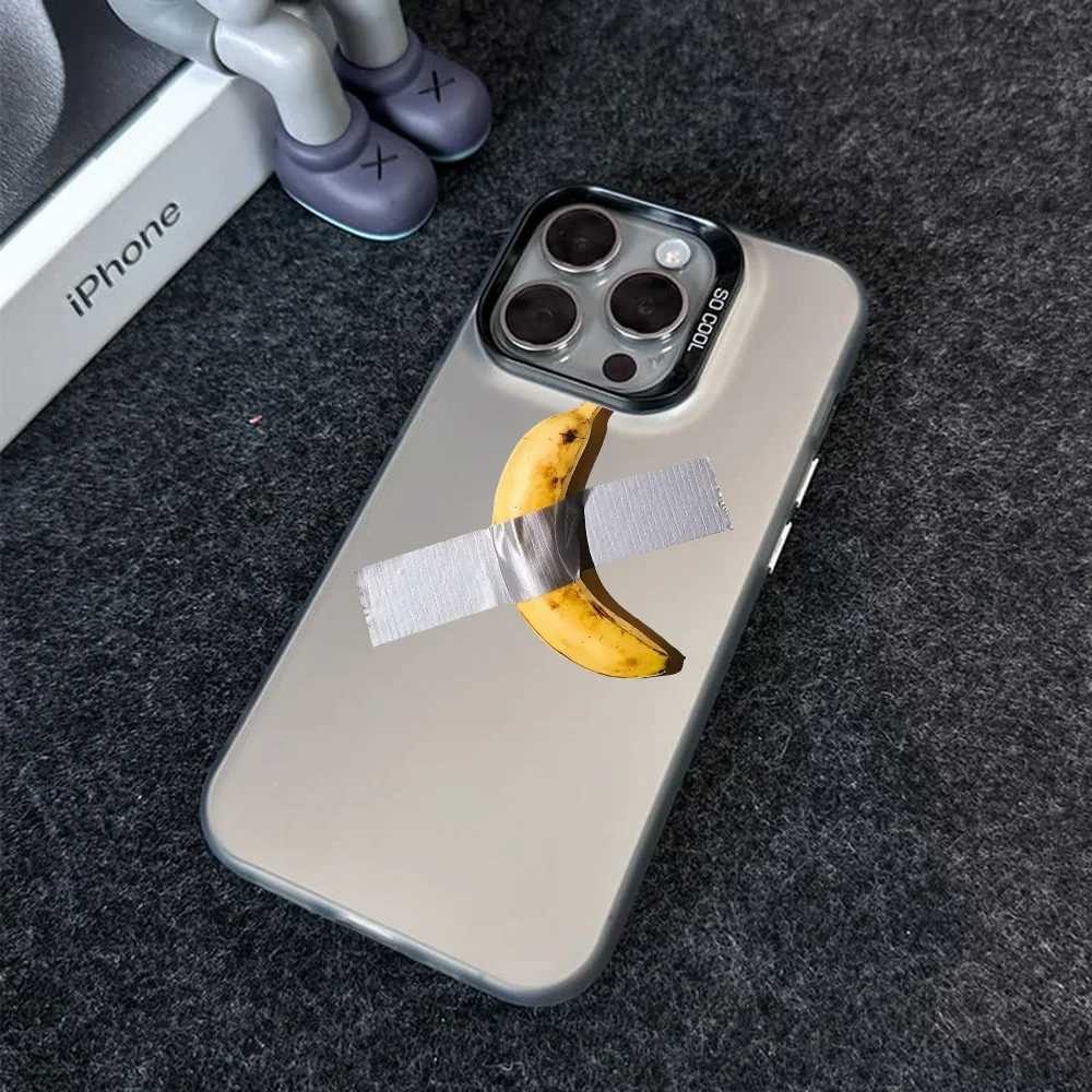 

fruit banana Phone Case Phone Case IMD color silver shell For iPhone 16 15 14 13 12 11 Pro Max Plus