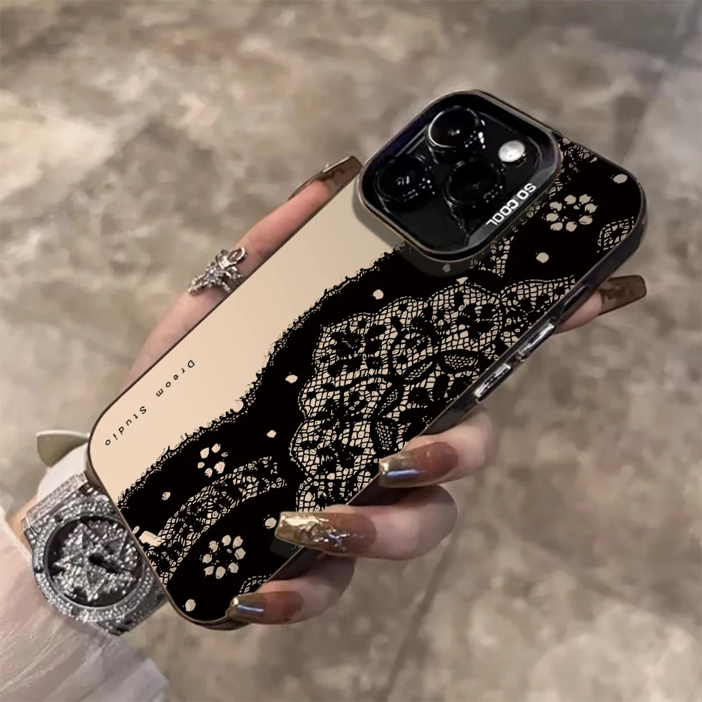 Dreom Lace TPU Hülle für Samsung Galaxy S26 S25 S24 S23 Ultra S22 S21Plus FE A57 A56 A55 A54 A53 A36 A35 A34 5G Stoßfeste Schutzhülle – Detail 2