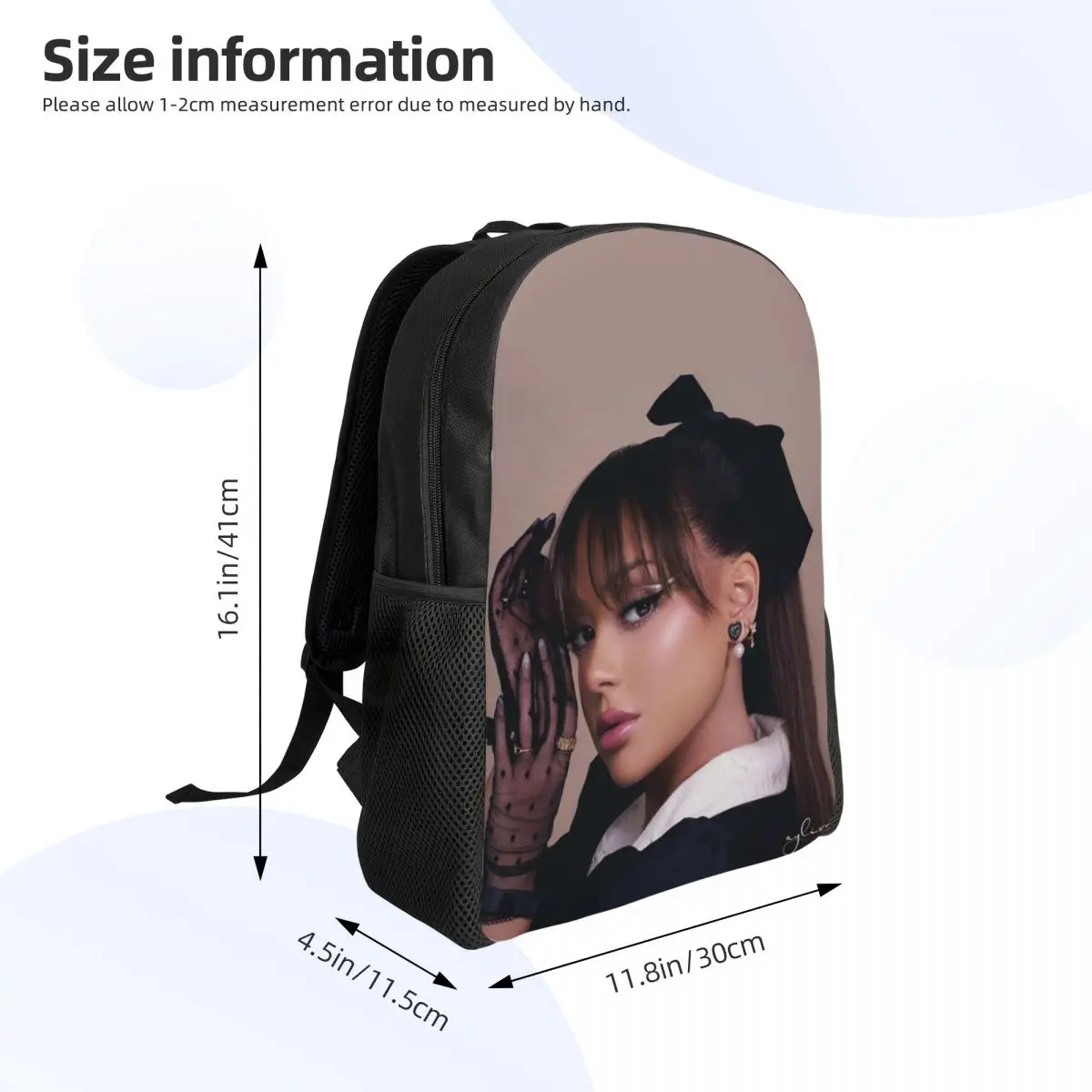 Benutzerdefinierte A-Ayliva Cool Singer Reiserucksack Männer Frauen Schule Computer Büchertasche Pop Musik College Student Daypack Taschen