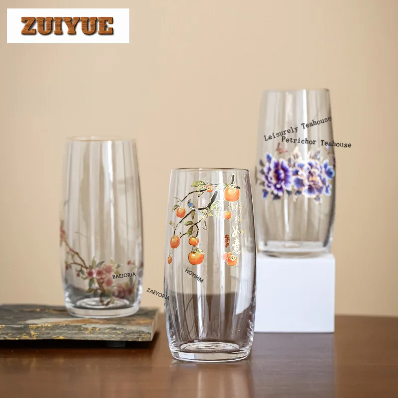 

Чайная чашка из хрустального стекла 400 мл, ретро-чаша для чая, кувшин для воды, чашка для дегустации чая, чашка для медитации, мастер-чашки Chazhan для коллекции чайных принадлежностей