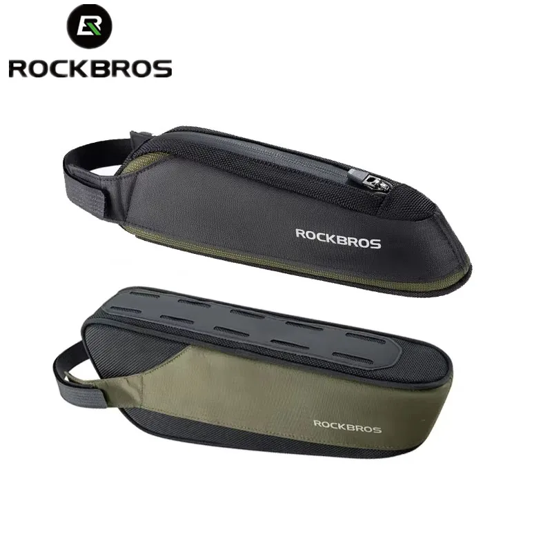 

ROCKBROS Велосипедная сумка MTB Дорожная портативная велосипедная верхняя трубчатая рама Сумка Светоотражающая нейлоновая сумка для инструментов для телефона Сверхлегкая велосипедная сумка Аксессуар