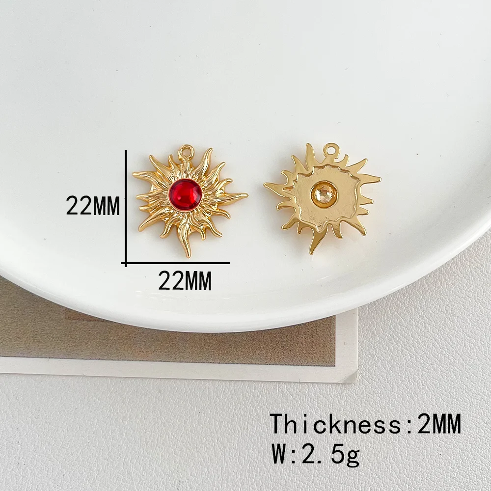 

Сердечный дизайн 30 шт. 22*22 мм ювелирные аксессуары/форма солнца/ручная работа/натуральное золотое покрытие/подвески «сделай сам»/медный кулон # 196055