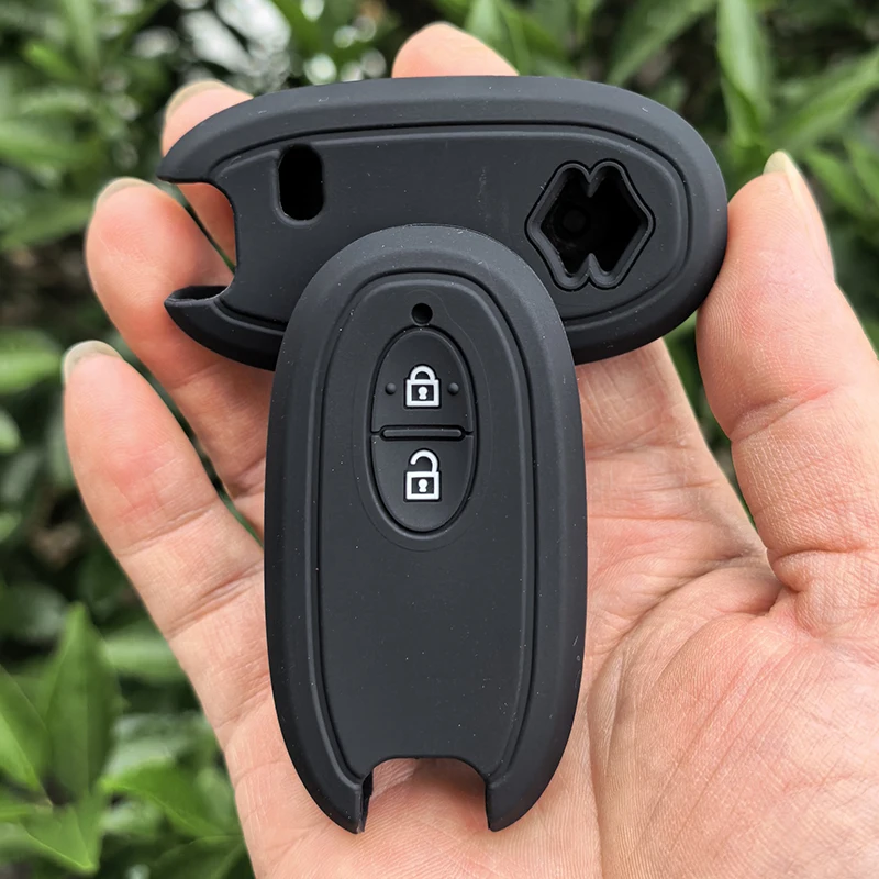 2 Buttons Car Key Case Cover for Suzuki Palette Solio MR Wagon Hustler Alto Lapin Every Spacia Protector Shell Fob Accessories