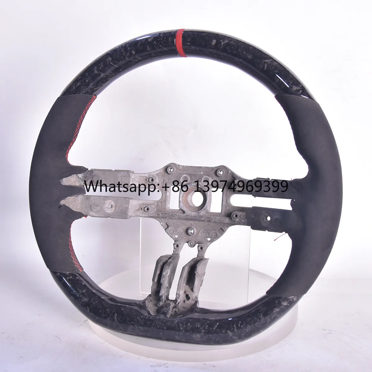 For Mercedes-Benz GLA C180 V260 G63 W209 W205  W230 S Class W204 GLA45 E260 Carbon Fiber LED Steering Wheel with Bare Wheels