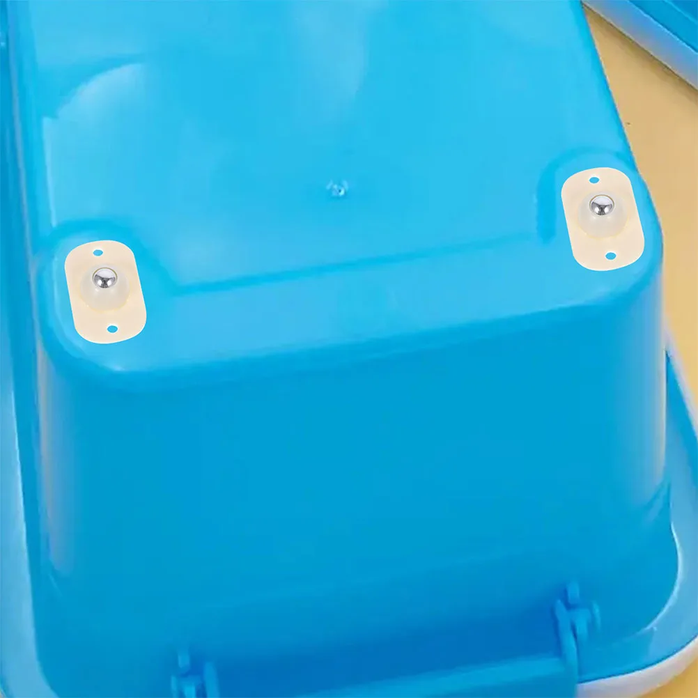 

20 Pcs Mobile Casters Swivel Wheels for Kitchen Appliances Countertop Small Rollers Abs Stick on Furniture Self Adhesive Caster