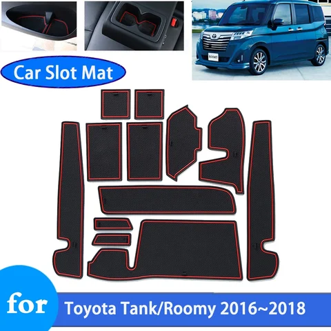 Toyota Tank Roomy M900 2016-2018 Резиновый Коврик Для Дверных Пазов, Противоскользящий Коврик Для Приборной Панели