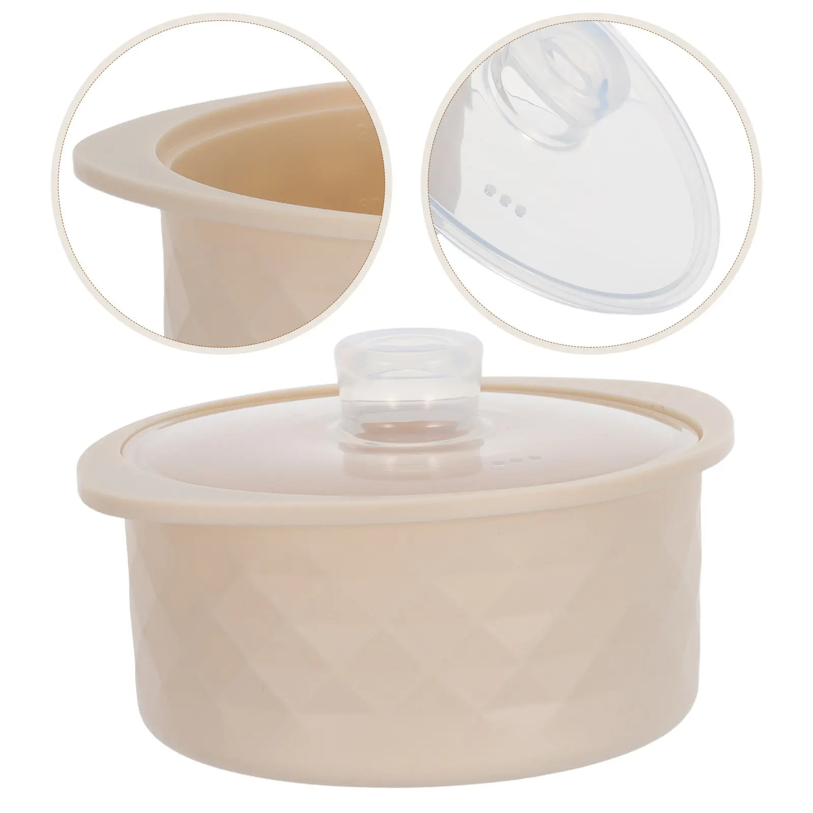Microwave Steamer Bowl Silicone Steamer Pot with Tight-Fit Lid for Healthy Quick Cooking Steaming Boiling Noodles Eggs Veggies