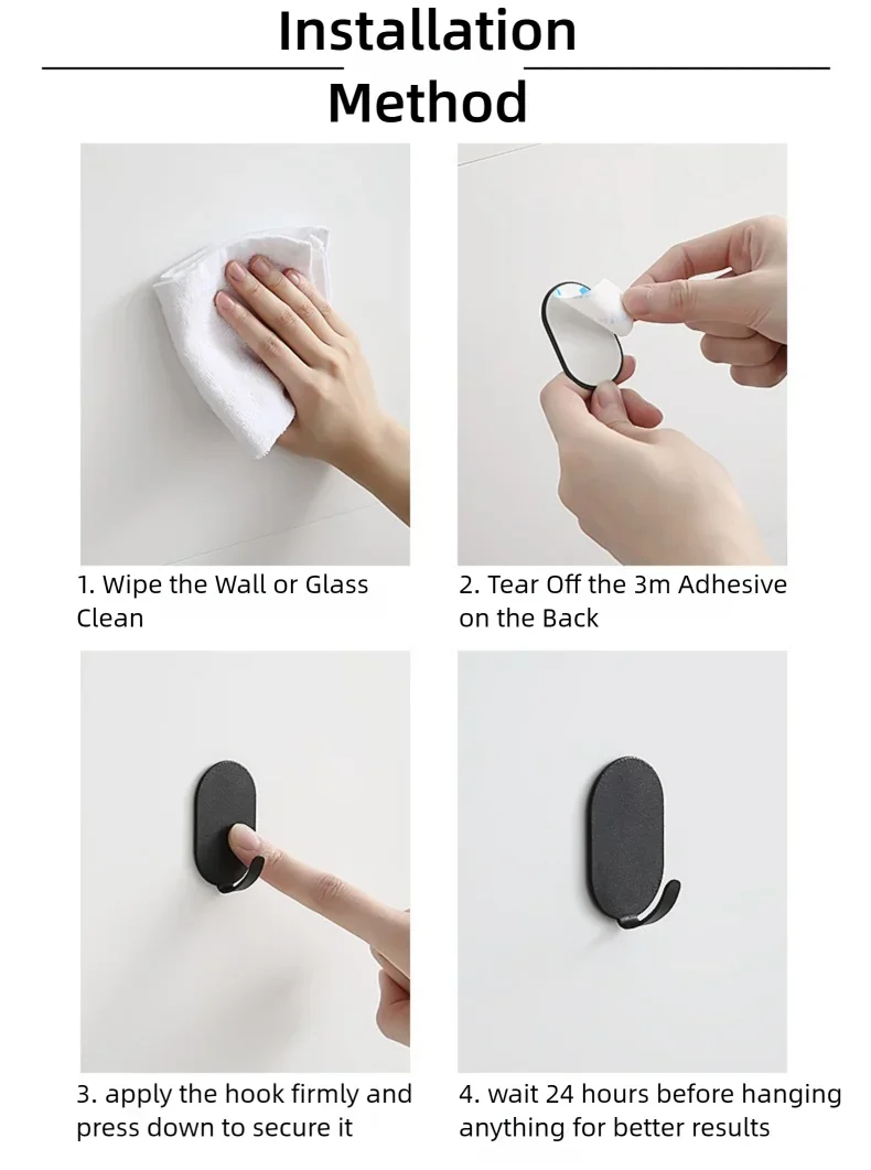 Heavy-Duty Adhesive Wall Hooks