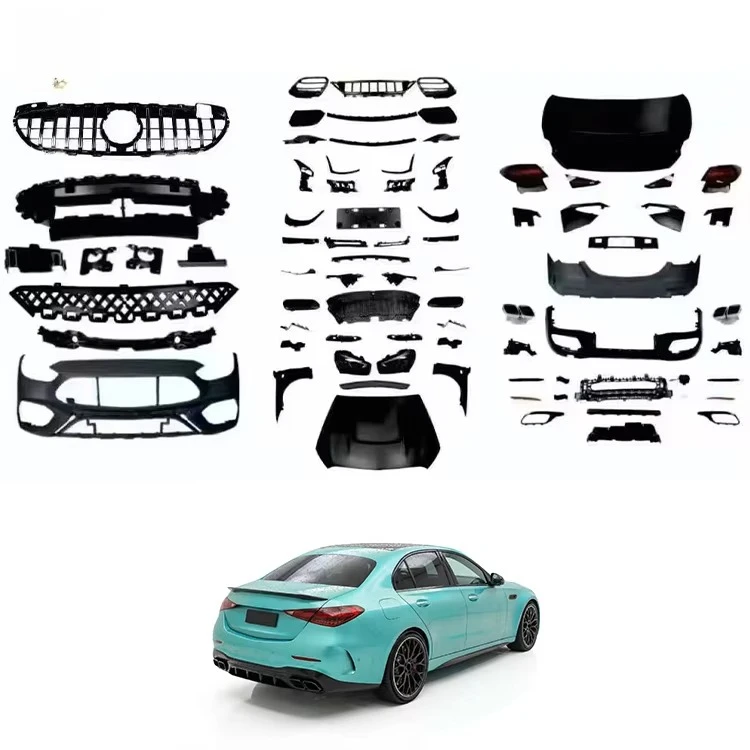 STLF Body Kit Manufacturer Old to New C63 Style Body Kit W205 Upgrade W206 AMGs BodyKit for Mercedess Benzs C CLASS