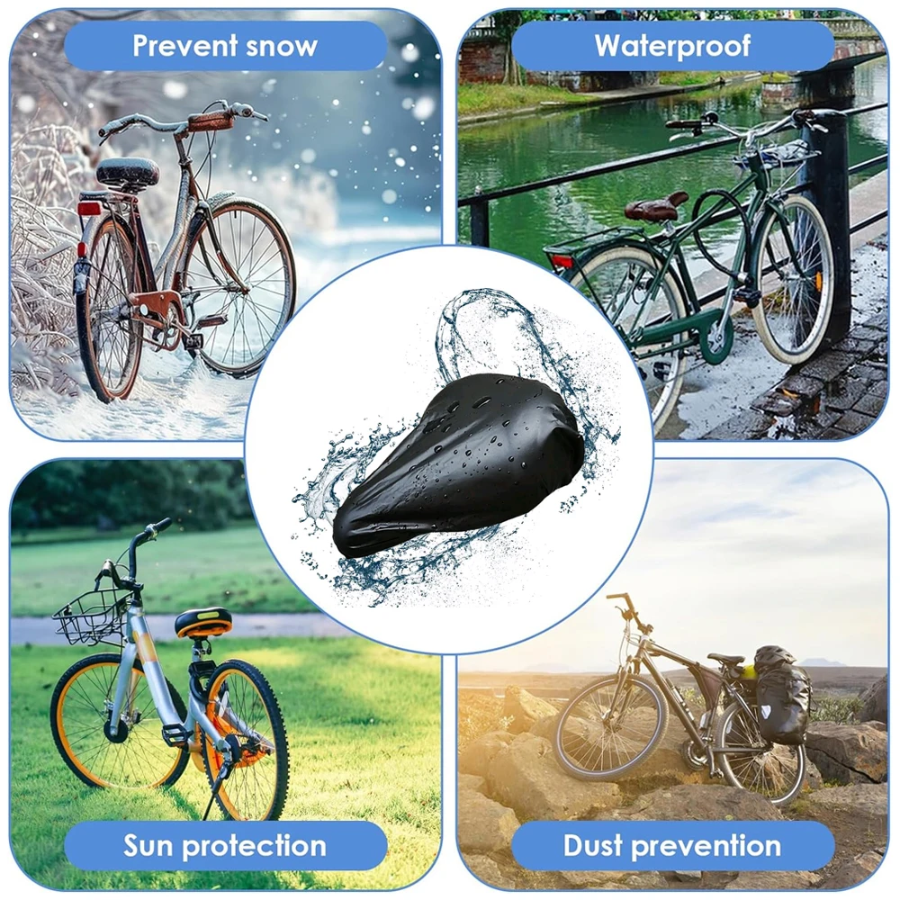 1pc Outdoor Waterproof Bike Seat parapioggia elastico resistente alla polvere protezione UV parapioggia coprisella bici accessorio per bicicletta