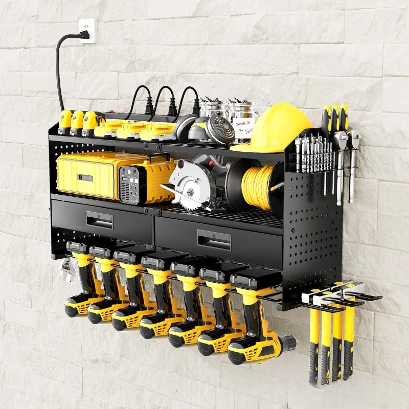

FG Heavy Duty Power Tools Storage Rack Floating Tools Storage Rack Garage Wall Mounted Maintenance Tools