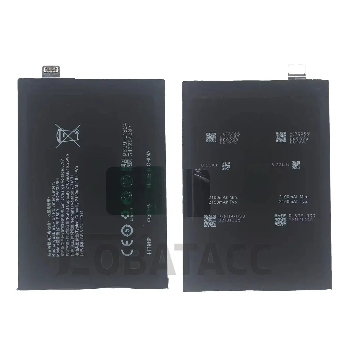 100% New Original Battery BLP809  For OPPO Realme GT Master Edition/GT Mater  Battery + Free Tools