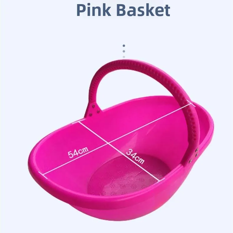 Thickened Plastic Fruit Picking Basket Handheld Agricultural Use Drainage Vegetable And Fruit Basket Handbag Style Storage Ba...
