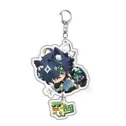 2025 Cute Game Cartoon Cosplay Keychain Kinich Turnfire Hunt Keyring Cartoon Print Acrylic Key Chain Ring Anime Jewelry