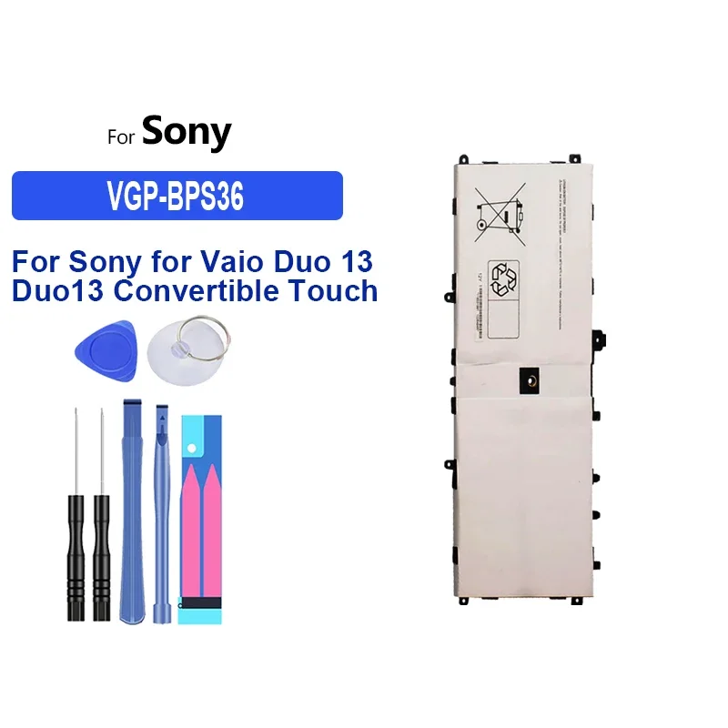 

Battery 6320mAh VGP-BPS36 For Sony for Vaio Duo 13 duo13 Convertible Touch 13.3" SVD13211CG