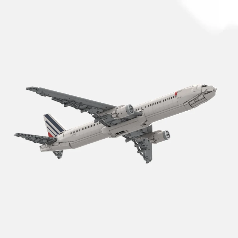 2206PCS MOC Air France 777-300ER Passenger Jet Model Modulaire Bouwstenen DIY Creatieve Assemblage Educatief Speelgoed Gift