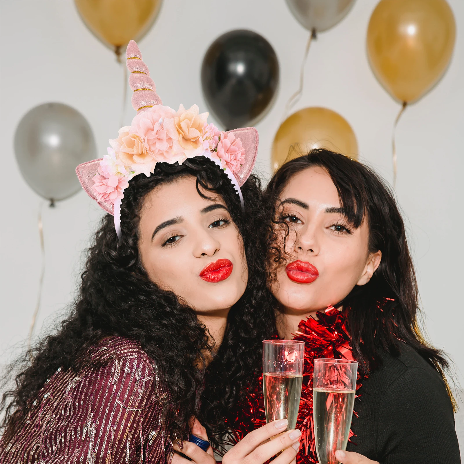 

Unicorn Headband Cosplay Party Accessory Eyecatching Charming Nondeformation for Unicorn Headband Hair Band