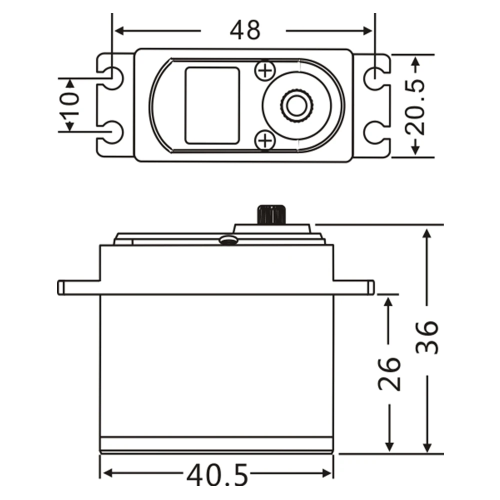 JX PDI-HV7232MG 32KG haute tension numérique sans noyau complet CNC coque en aluminium Standard Servo pour 1/8 1/10 RC voiture camion sur chenilles