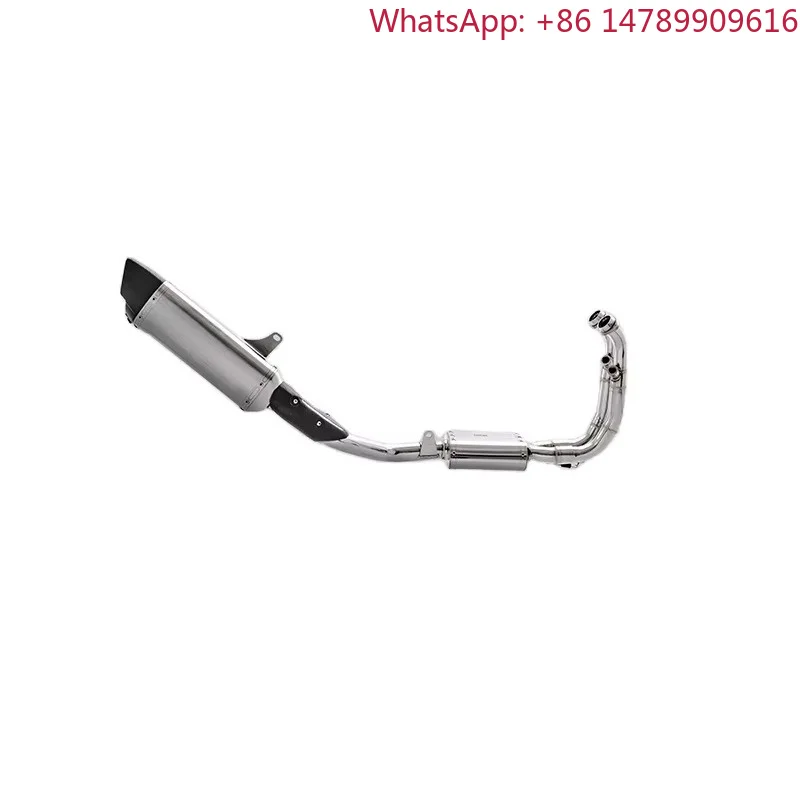 Motorcycle Exhaust Systems For V4 Adventure Bike, Aftermarket Modified Titanium Stainless Steel Muffler, Performance Escape Syst
