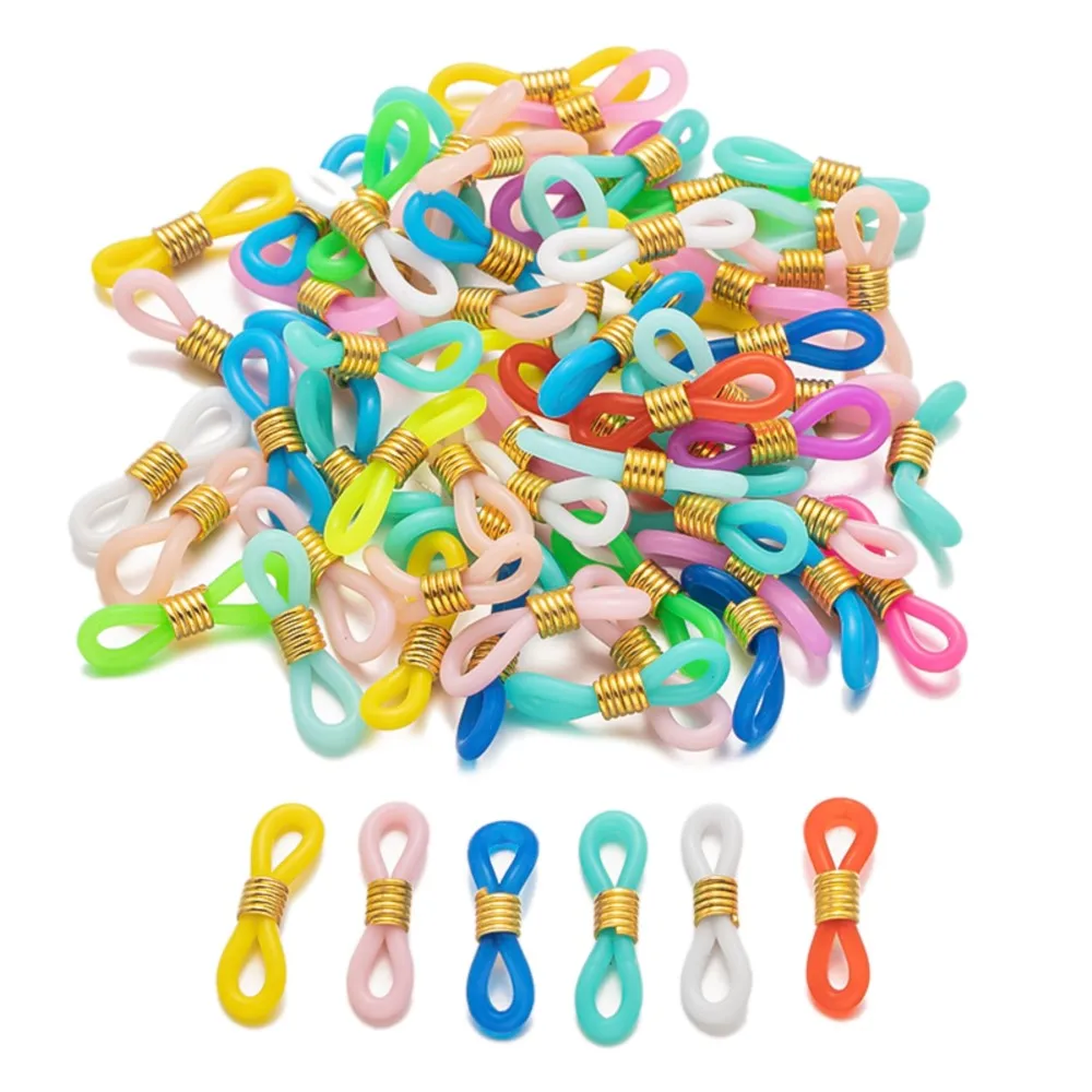 JORetainer-Porte-lunettes de soleil, 50 pièces, 6x22mm, lunettes coordonnantes, bricolage, connecteur, accessoires, vente en gros