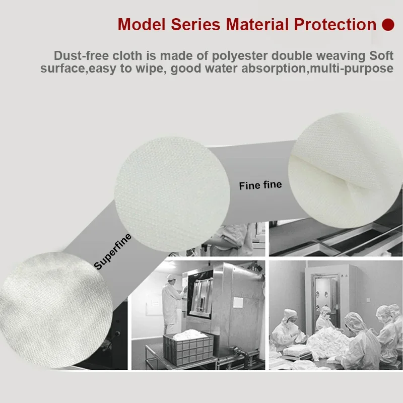 MECHANIC HK5090 Dust Free Cloth 4 inch 10*10cm Super Soft LCD Screen Cleanroom Wiper for Mobile Phone Pad Tablet Camera Cleaning