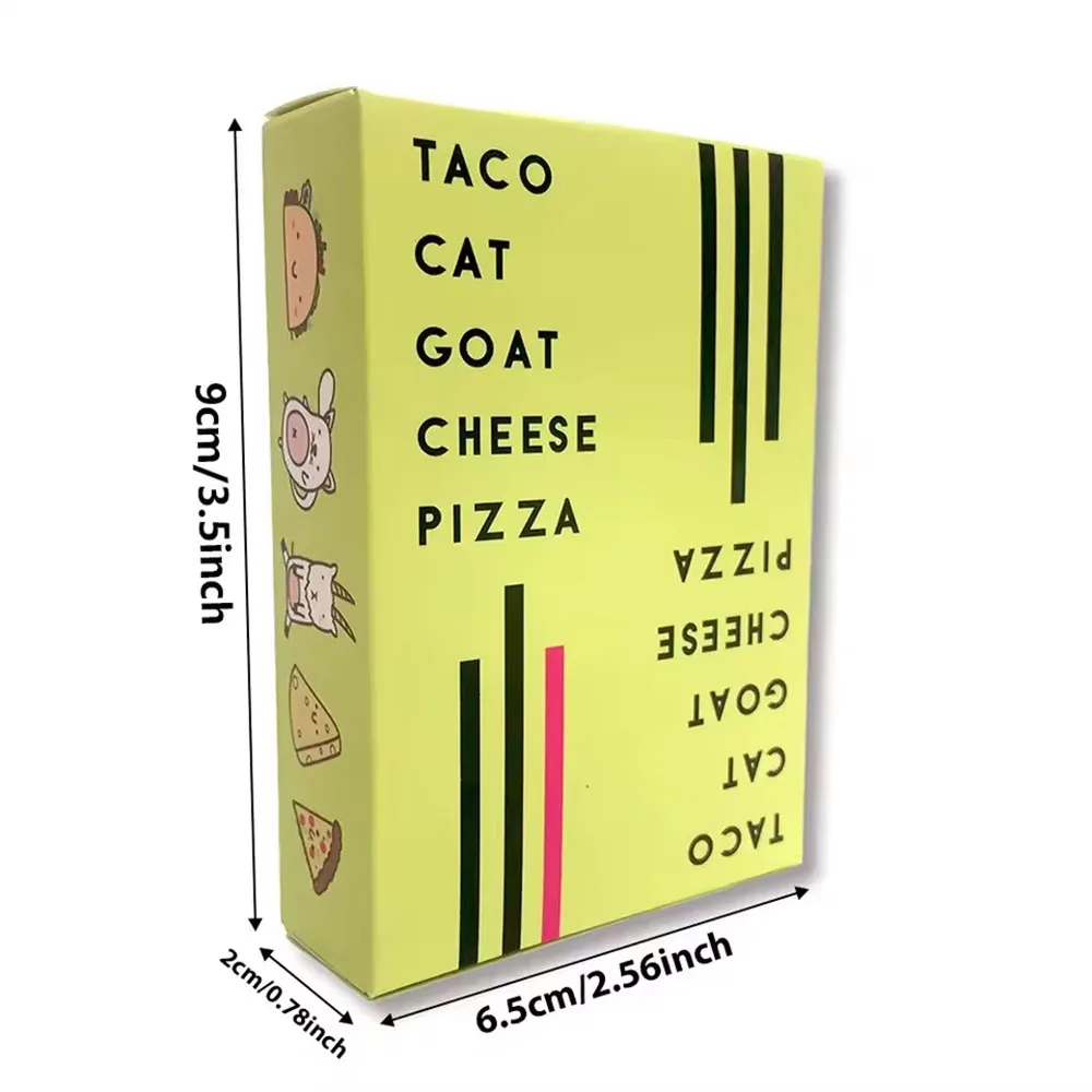 Taco gato cabra queso Pizza naipes Santa galleta elfo tablero de dulces juegos divertidos para parejas amigos juegos de fiesta