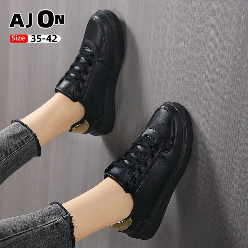 

Женская обувь, новинка 2024, трендовые дышащие маленькие белые туфли Joker, женская обувь, спортивная повседневная обувь, туфли с низким вырезом, размеры 35-42