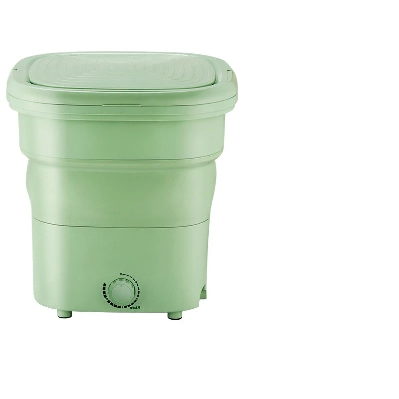 Small folding washing machine, portable, integrated washing and drying