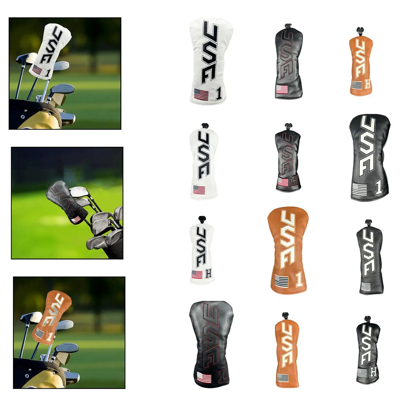 

Golf Head Cover Accessories Premium Golf Gifts Wear Resistant for Men Lightweight Anti Scratch Driver Headcover Protect