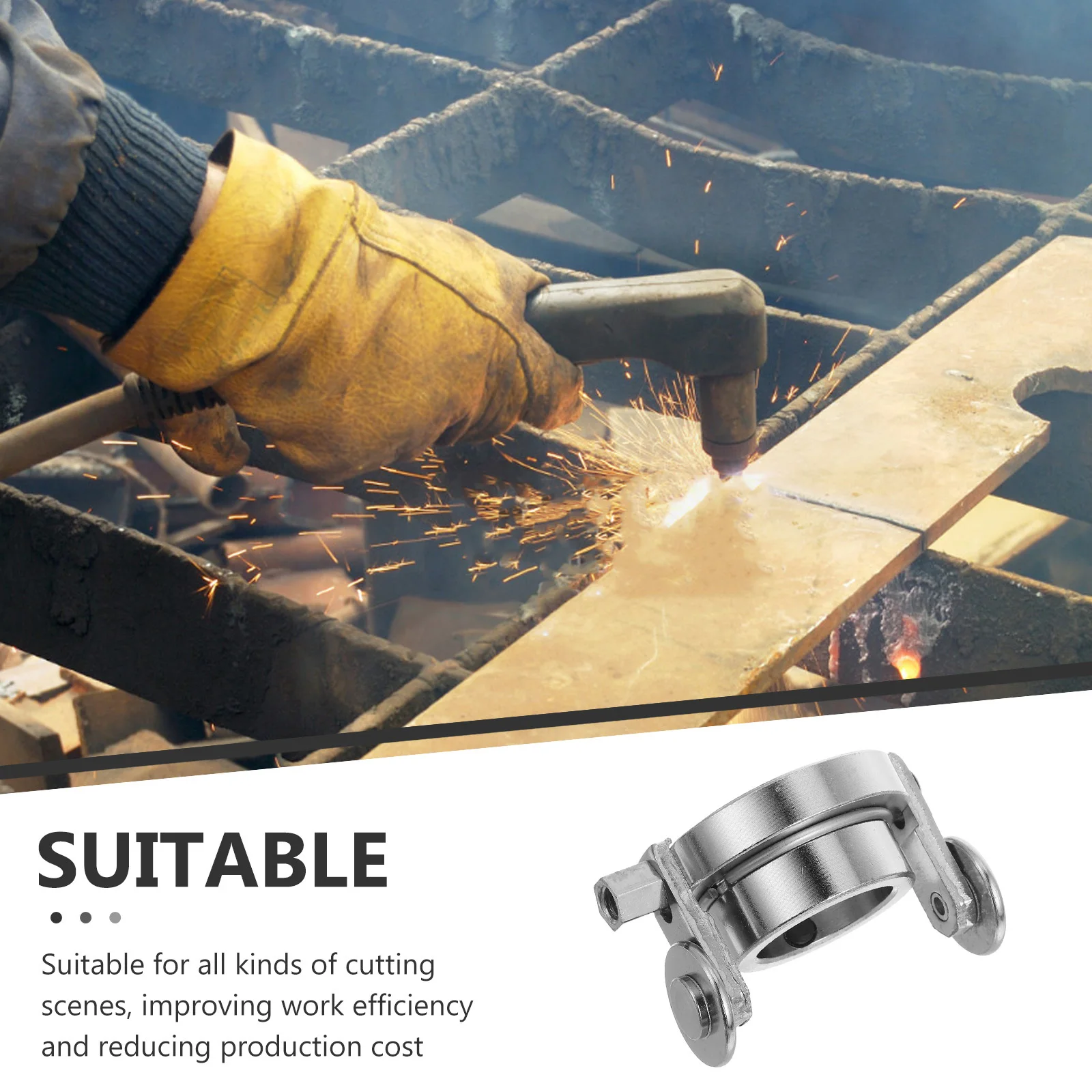 Precision Cutting Roller Guide Wheel Compatible For S45 Torch Non-Contact Design Enhance Accuracy Easy Installation Metal Cutter