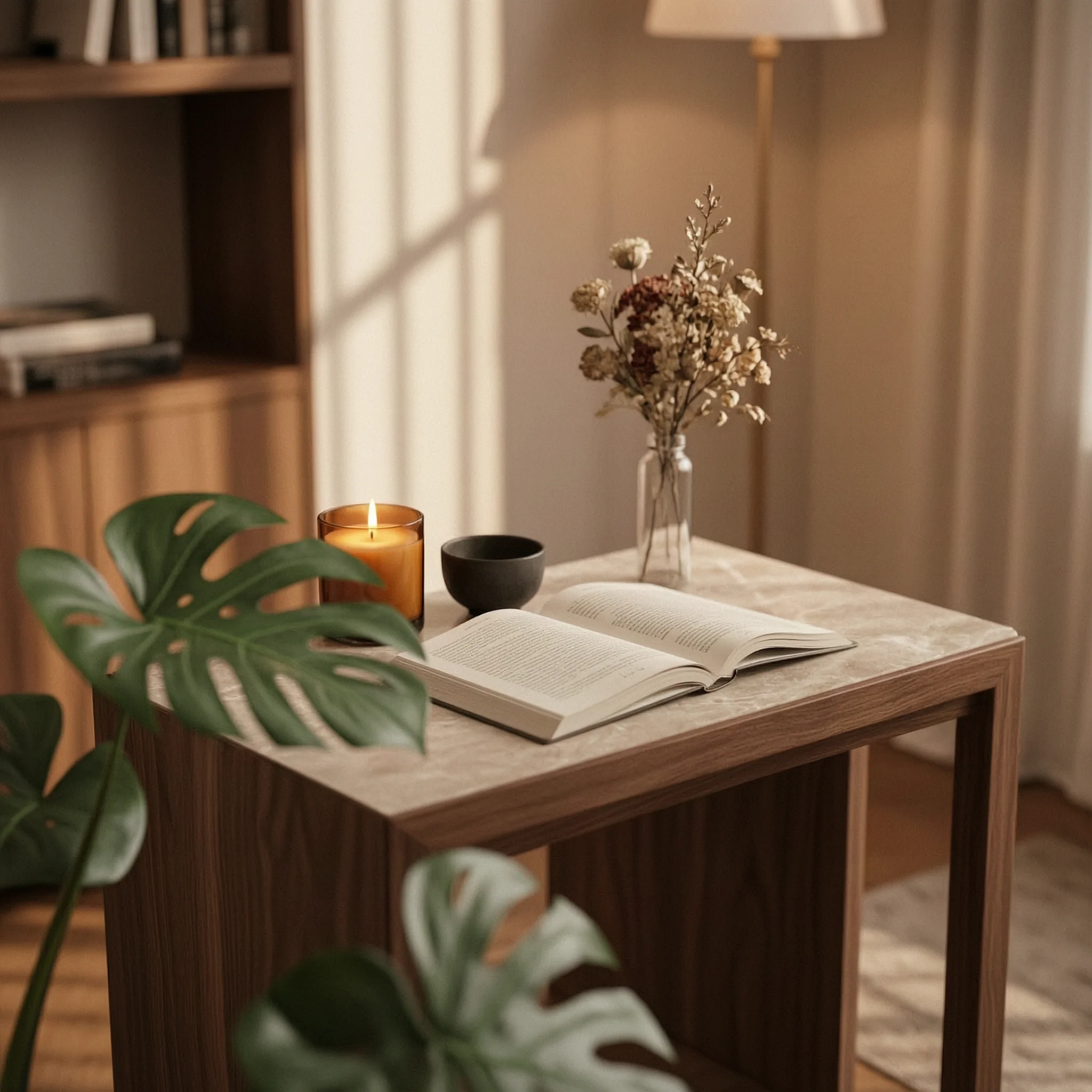 Decorative Tray with Handles Square Wood and Metal Tray Minimalist Versatile for Vanity