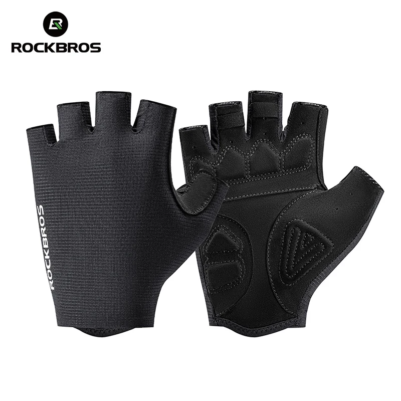 

ROCKBROS Cycling Gloves Half Finger Bicycle Gloves Breathable High Elasticity Short Finger Gloves Men Women MTB Road Bike Gloves