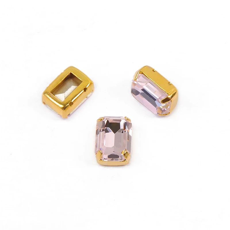 6A-Klasse Oktagon-Kristall-Strasssteine im Vorteilspack, Glitzernde Ziersteine mit Krallenfassungen für DIY-Schmuck, Kleidung und Basteldekorationen – Detail 7