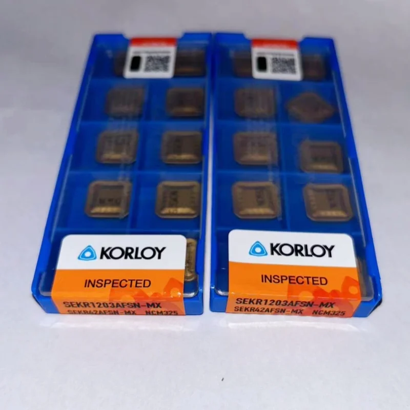 

KORLOY SEKR1203AFSN-MX NCM325 turning tool blade carbide inserts Cutting Tools 10Pcs