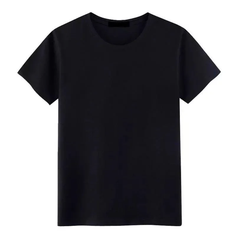 Men's Women's Short Sleeve Solid Color T-shirt Pure White Black Simple Summer Half Sleeve Top Serving As Casual Wear