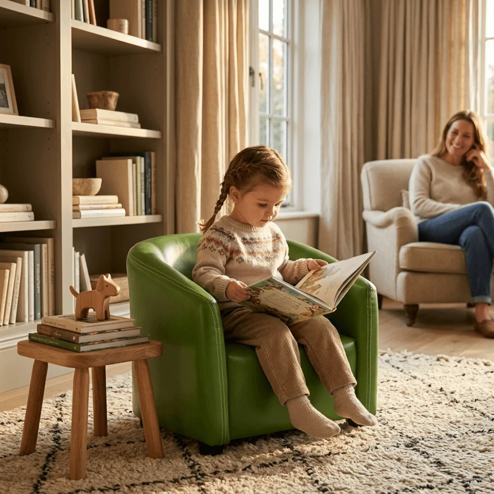 Private Seating Comfortable Single Sofa Chair Soft Small Lazy Armchair Cozy Lightweight Children Furniture Living Room