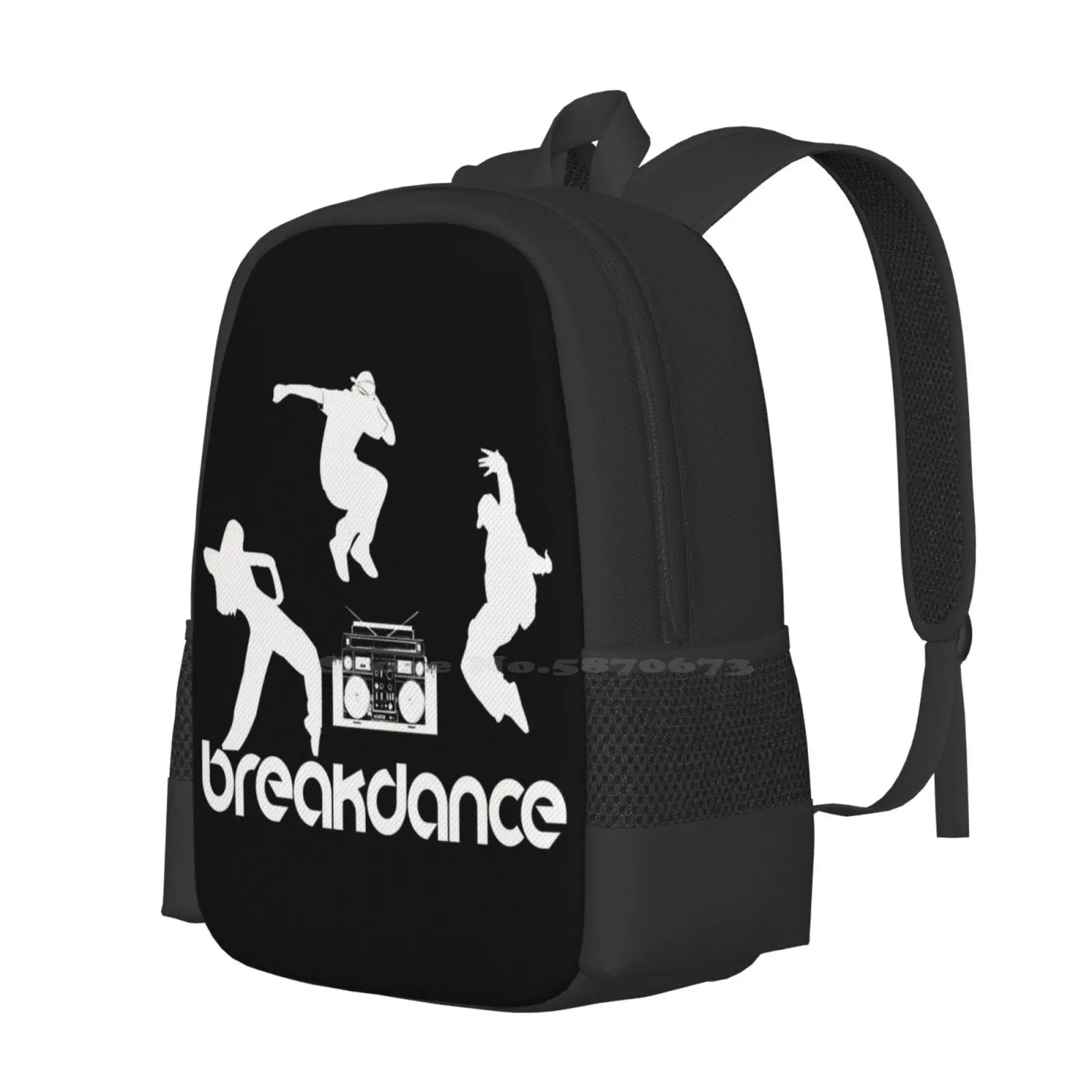 Breakdance Hot Sale Backpack Fashion Bags Breakdancing Breakdancer Music Pop Hip Hop Hiphop Rapper Beatboxing Breaker Bboy B