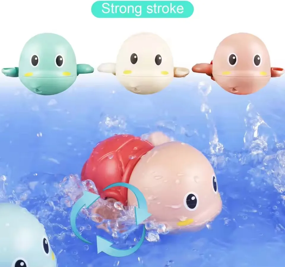 Giocattoli da bagnetto per bambini primaverili, giocattoli da piscina con tartaruga carina, giocattoli da bagnetto d'acqua, giocattoli da bagno estivi, giocattoli educativi e divertenti per bambini