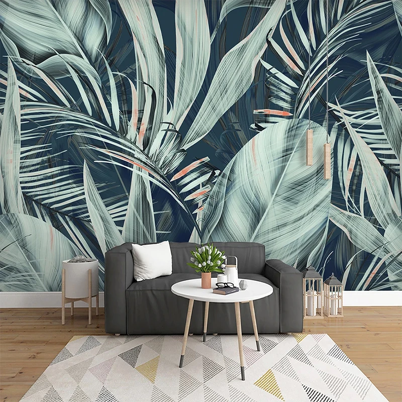 Custom Mural Tropical Rainforest Banana Leaf Coconut Tree 3D Photo Wallpaper Living Room Bedroom Kitchen Restaurant Decoration