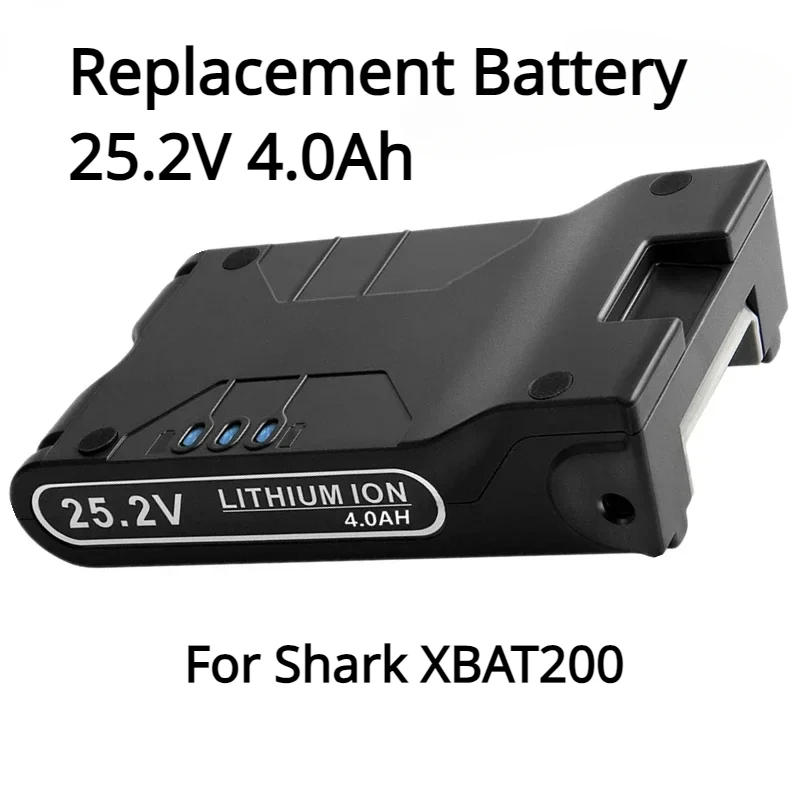 

Replacement Battery 25.2V 4.0Ah for Shark XBAT200 Compatible with Shark IF200 IF201 for Shark Cordless Vacuum Cleaners ION Flex