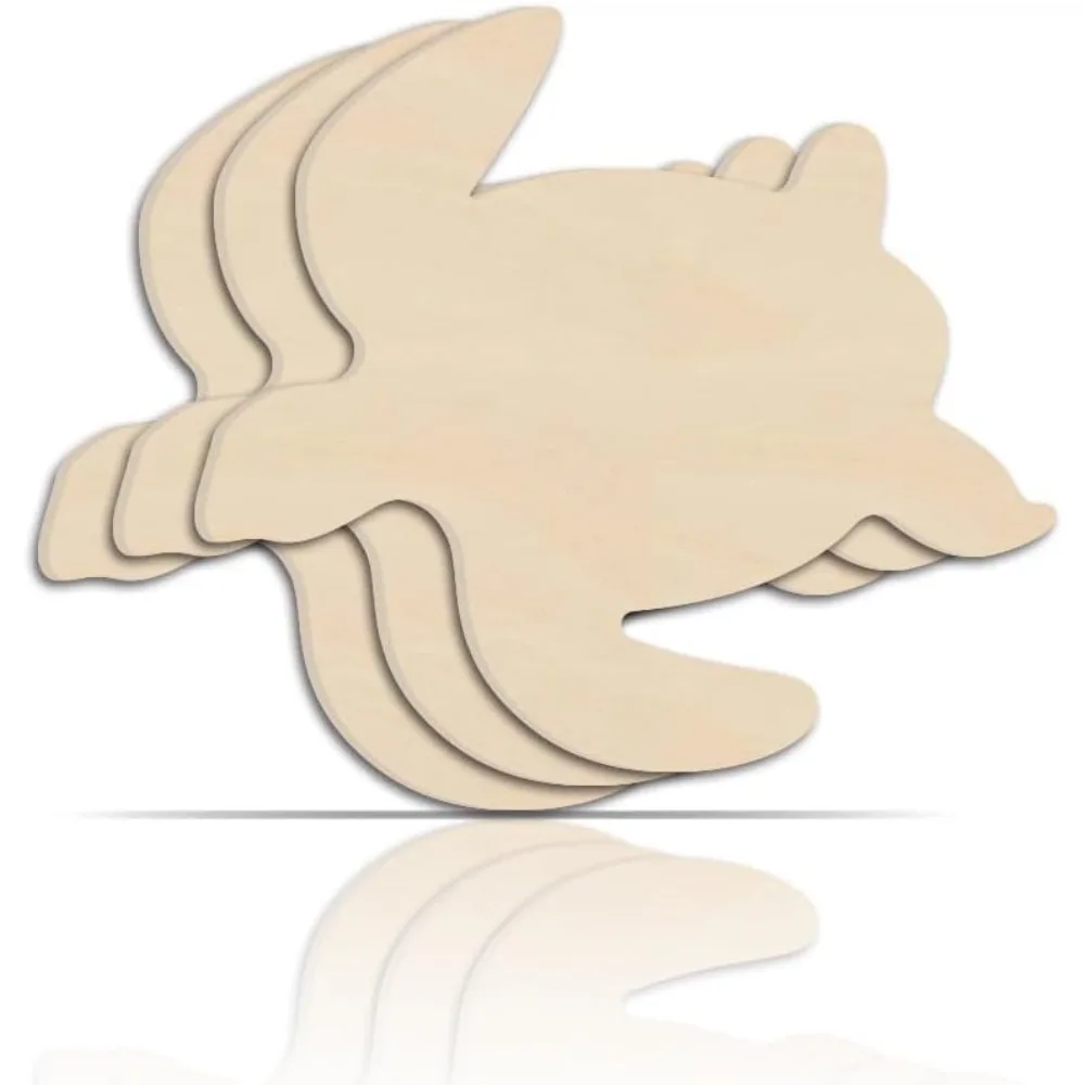 3 Stück Meeresschildkröten-Holzausschnitte, 10,8 x 9,7 Zoll unvollendete Schildkröten-Ausschnitte aus Holz, Holzstücke für DIY-Sommer-Stranddekoration,