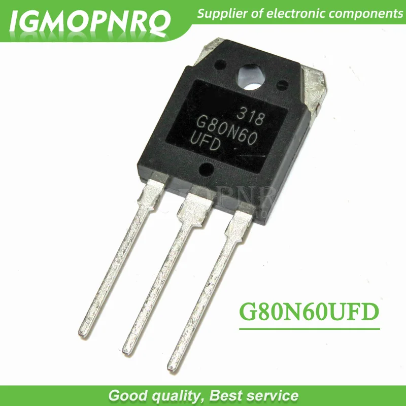 5PCS G80N60 G80N60UFD SGH80N60UFD 80A 600V TO-3P IGBT Field effect Triode G40N60UFD SGH40N60UFD  G40N60