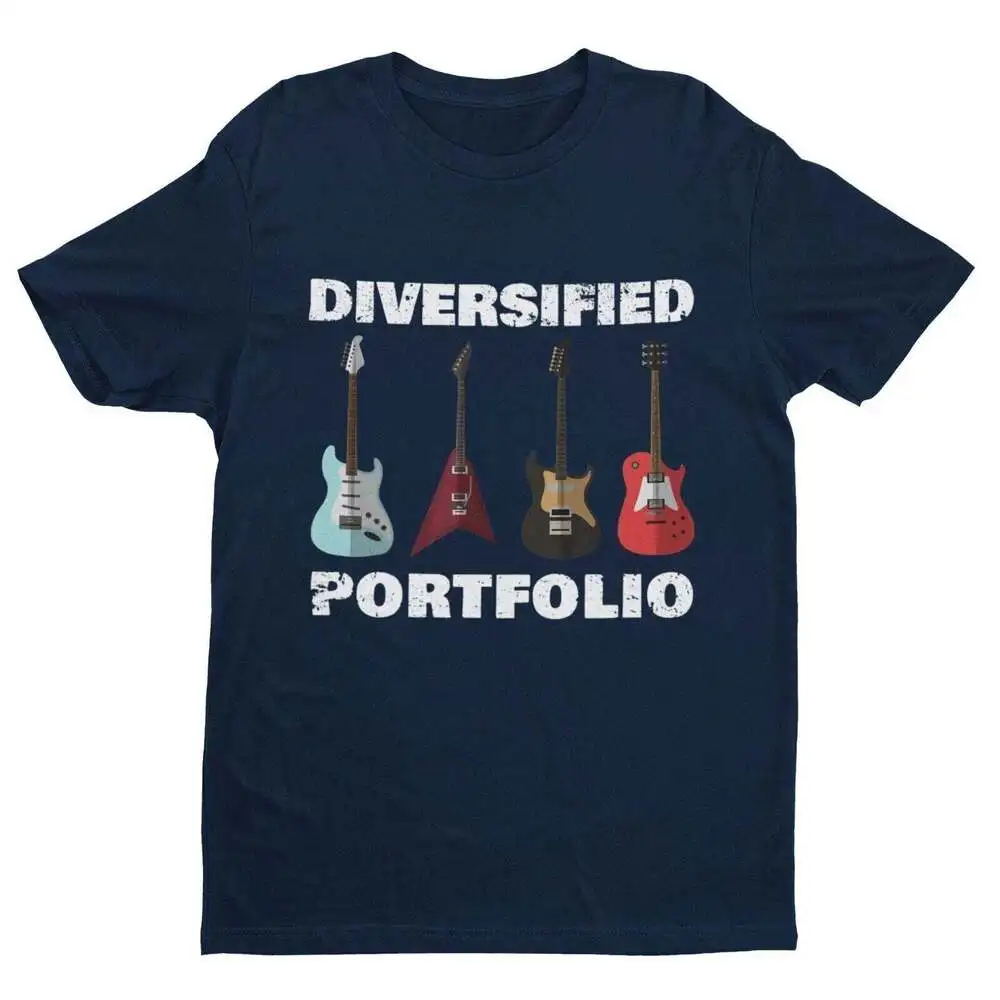 DIVERSIFIED PORTFOLIO Funny Guitar T Shirt Guitarist Gift Idea Guitars Musician Luxury vintage oversized