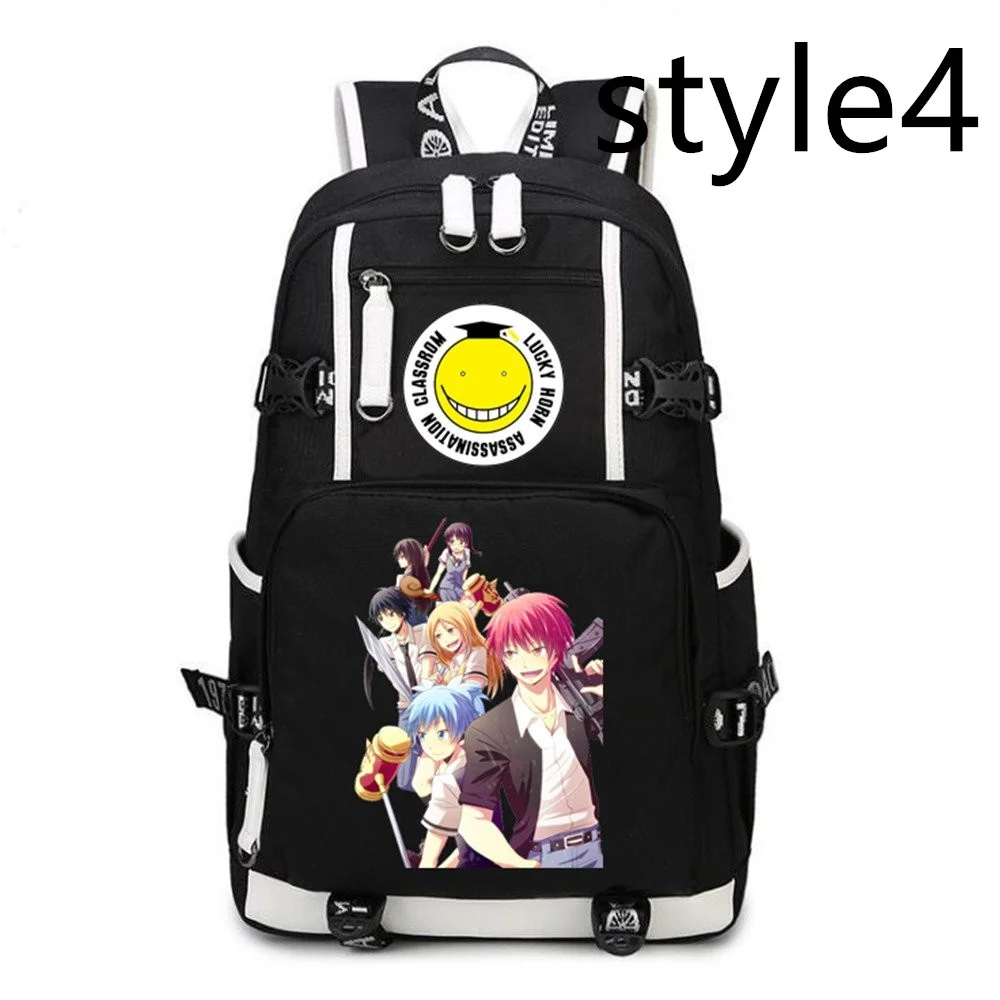 

2023 New Anime Assassination Classroom Cosplay Daypack Laptop Bag Backpack School Bag with USB Charging Port Backpack