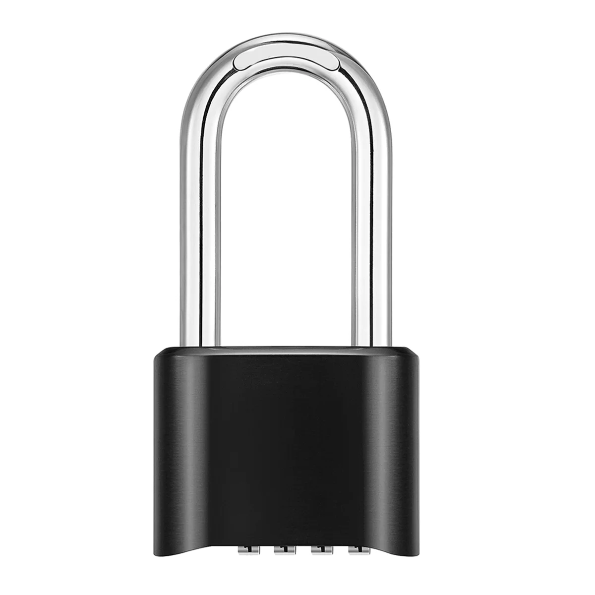 Shackle Combination Lock, Large Outdoor Weatherproof Padlock,Design of Hidden Password, Resettable Combination Lock Long