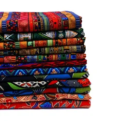 Ethnic Style Cotton and Linen Fabrics for Home Furnishings Fashionable Printed Clothing Qipao Fabrics DIY Decorative Fabrics