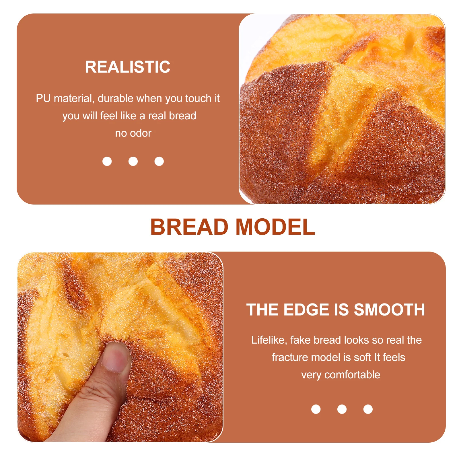 

Lifelike Prop Pu Fake Ornament For Home Bakery Photography Wedding Decoration Wedding Cake Bread Display