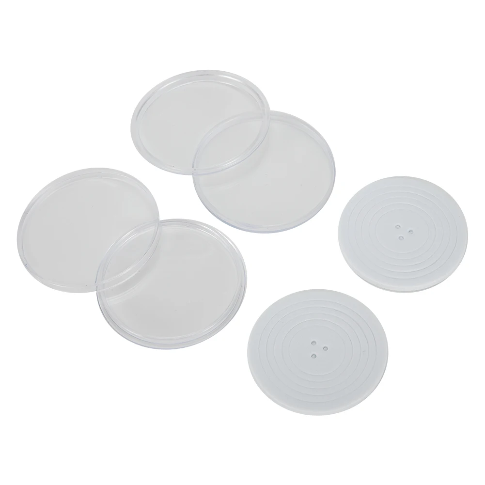 10/25pcs 46mm Transparent Plastic Coin Holder Round Coin Collecting Box Capsules Storage Case Home Container Boxes