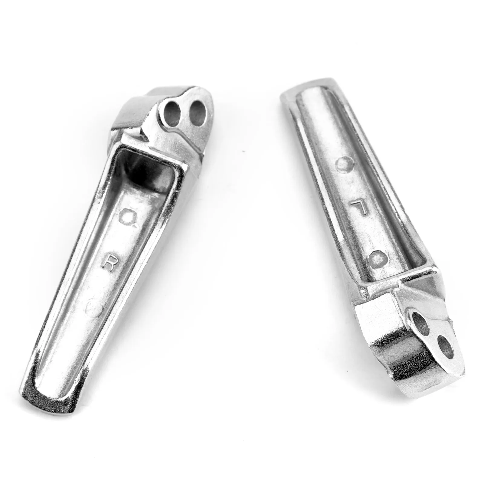 Artudatech Rear Foot Peg Footrest For Suzuki GSXR600 GSXR 750 1000 SV650 1000 TL1000 Silver