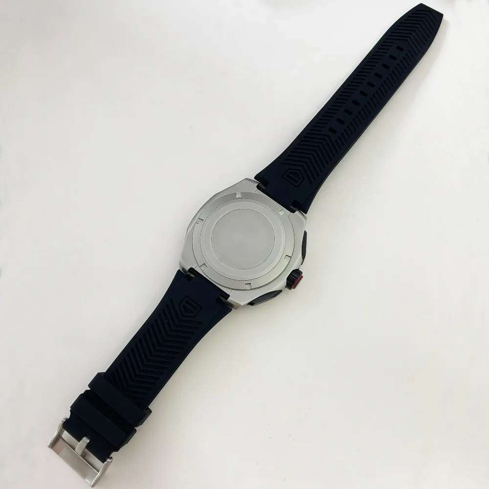 Cassa in acciaio inossidabile da 42 mm, compatibile con il movimento VK63, modello di orologio da uomo è accessori impermeabili con funzione luminosa